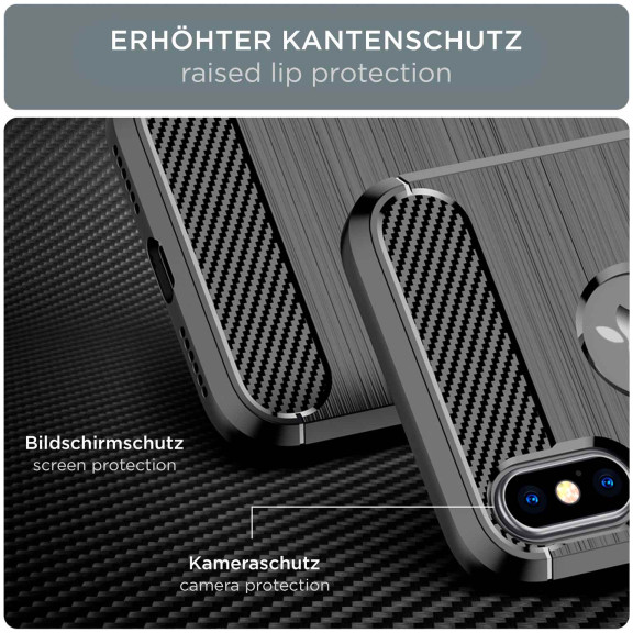 ONEFLOW Shift Case iPhone X Carbon Optik gebürstet – Weiteres Produktbild 2 ONEFLOW Shift Case iPhone X Carbon Optik gebürstet – Weiteres Produktbild 2
