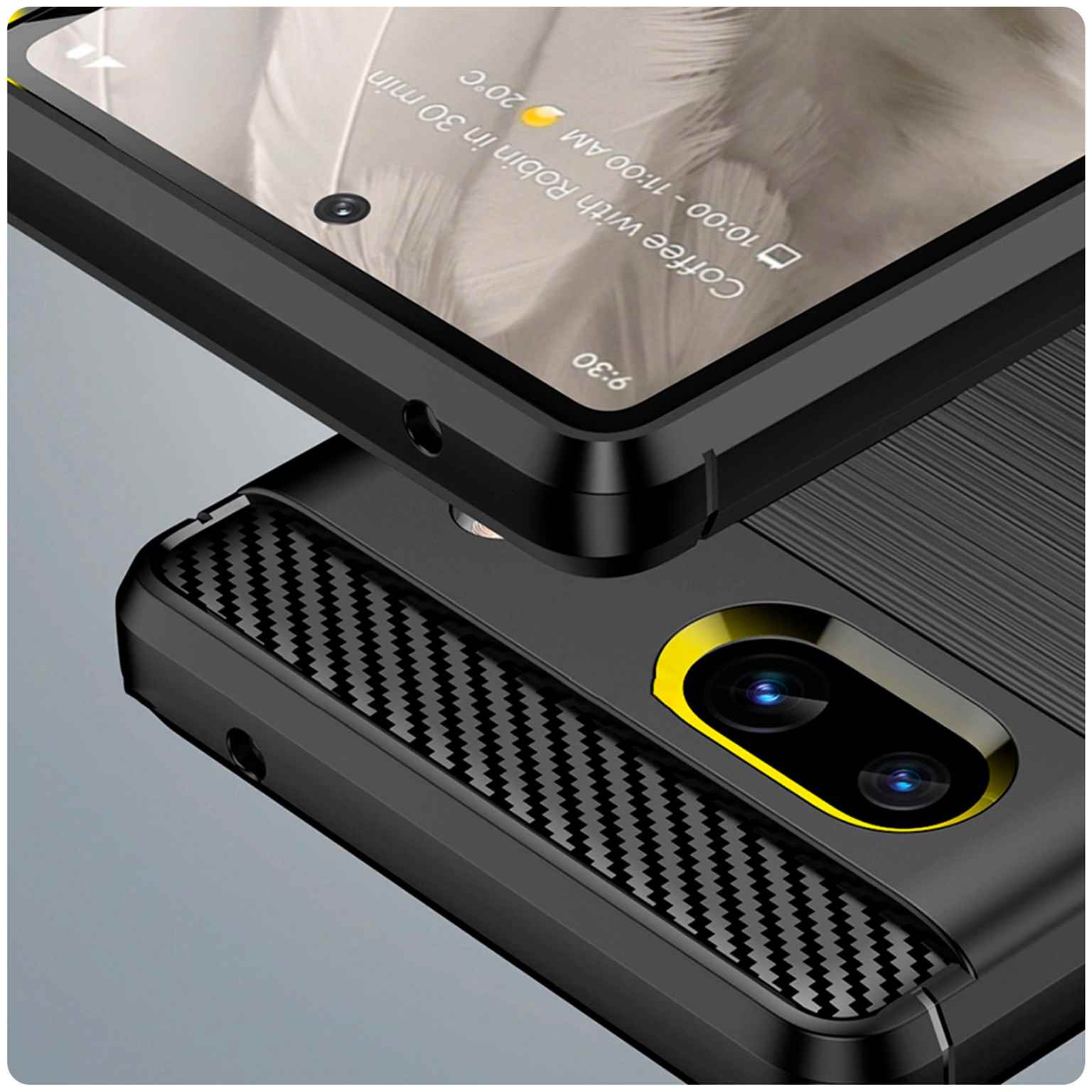 ONEFLOW Shift Case Google Pixel 7a Carbon Optik gebürstet – Weiteres Produktbild 1