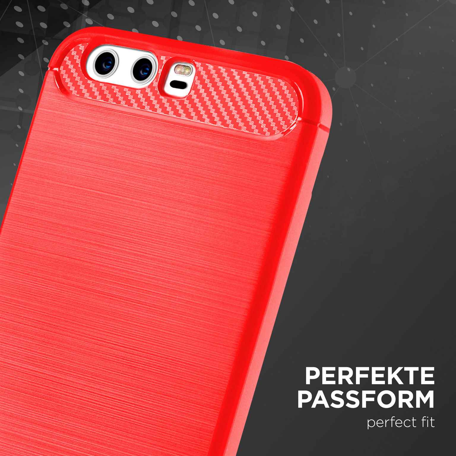 ONEFLOW Shift Case Huawei P10 Carbon Optik gebürstet – Weiteres Produktbild 1