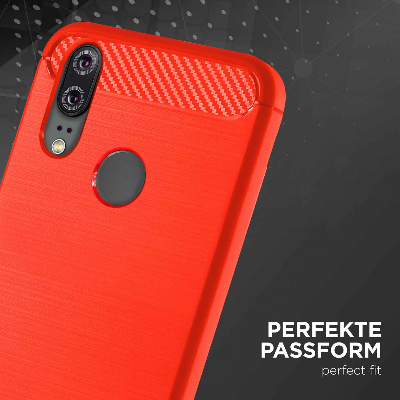 ONEFLOW Shift Case Huawei P20 Lite Carbon Optik gebürstet – Weiteres Produktbild 2