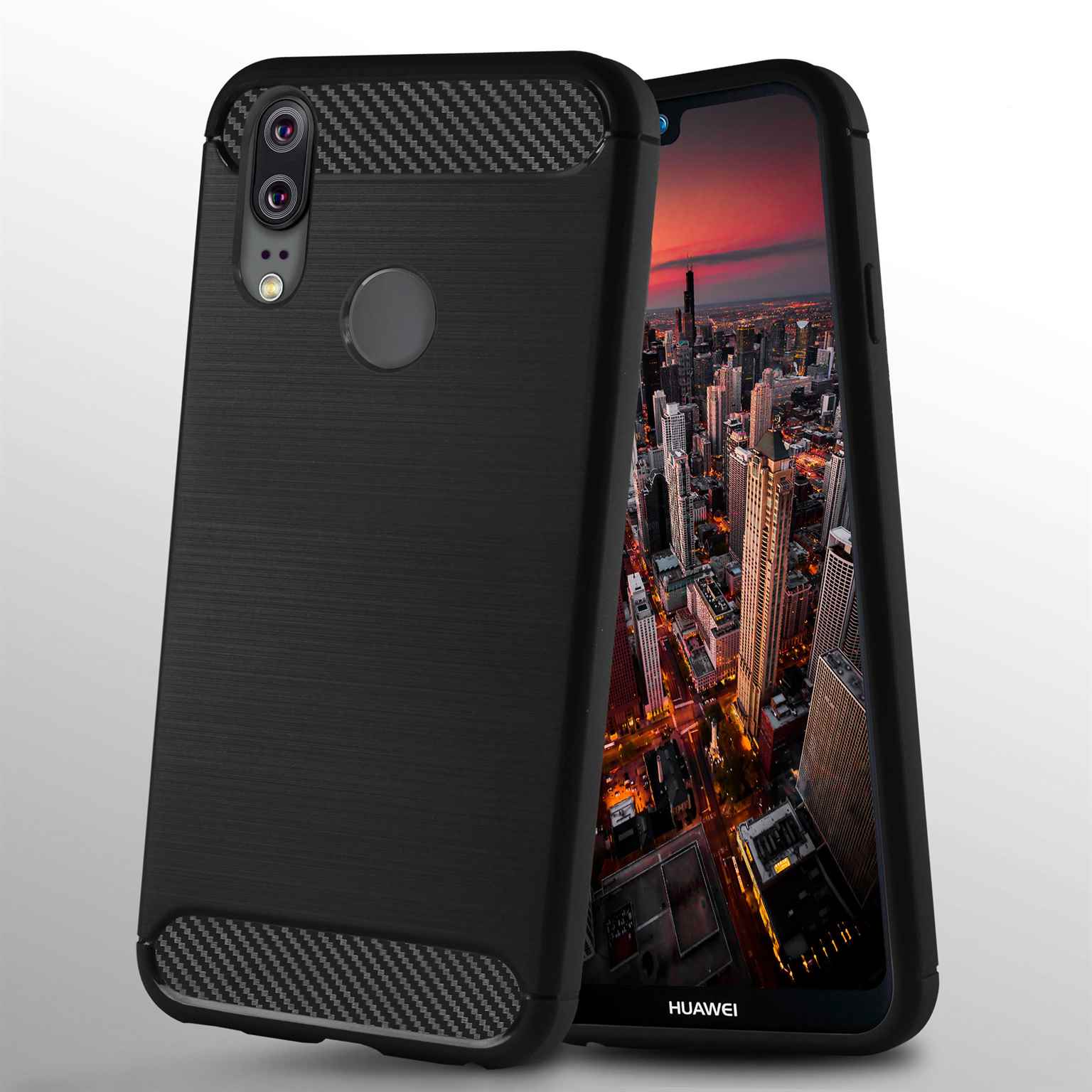 ONEFLOW Shift Case Huawei P20 Lite Carbon Optik gebürstet – Weiteres Produktbild 5