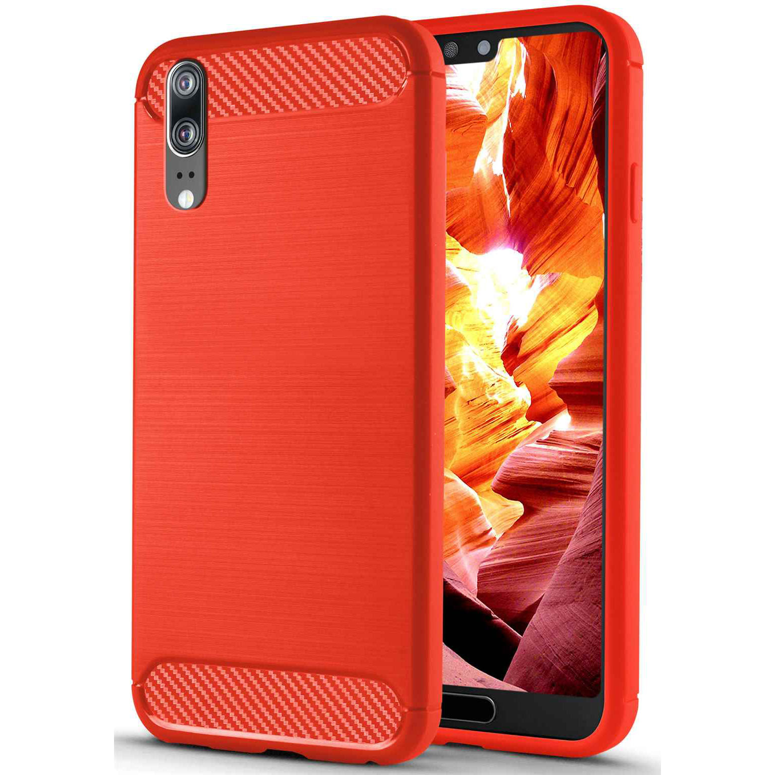 ONEFLOW Shift Case Huawei P20 Carbon Optik gebürstet – undefined