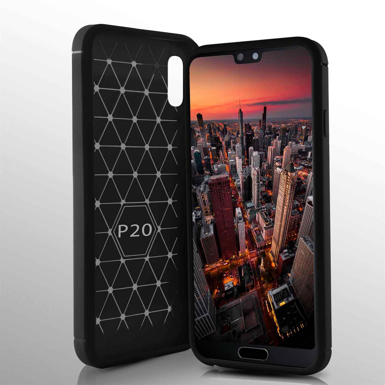 ONEFLOW Shift Case Huawei P20 Carbon Optik gebürstet – Weiteres Produktbild 2