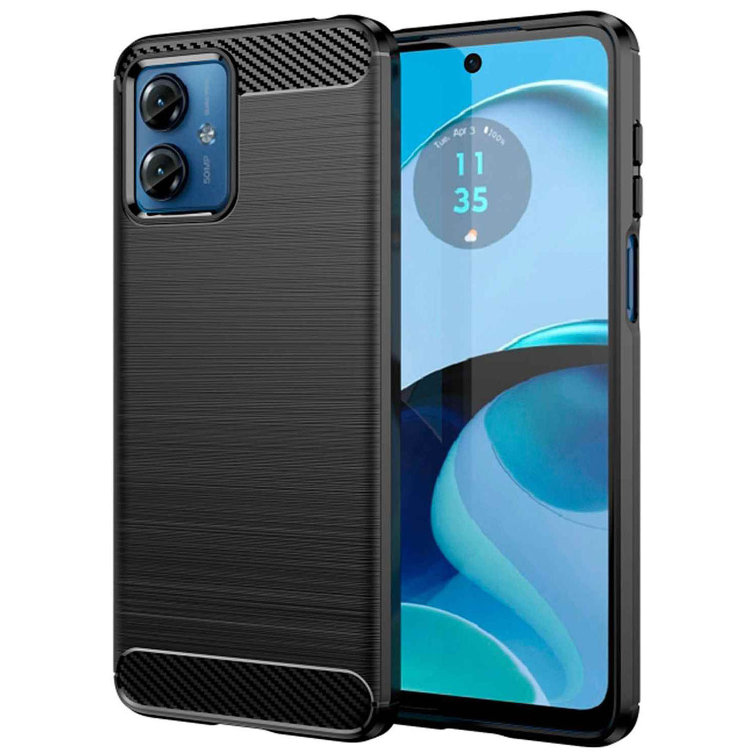 ONEFLOW Shift Case Motorola Moto G14 Carbon Optik gebürstet – undefined