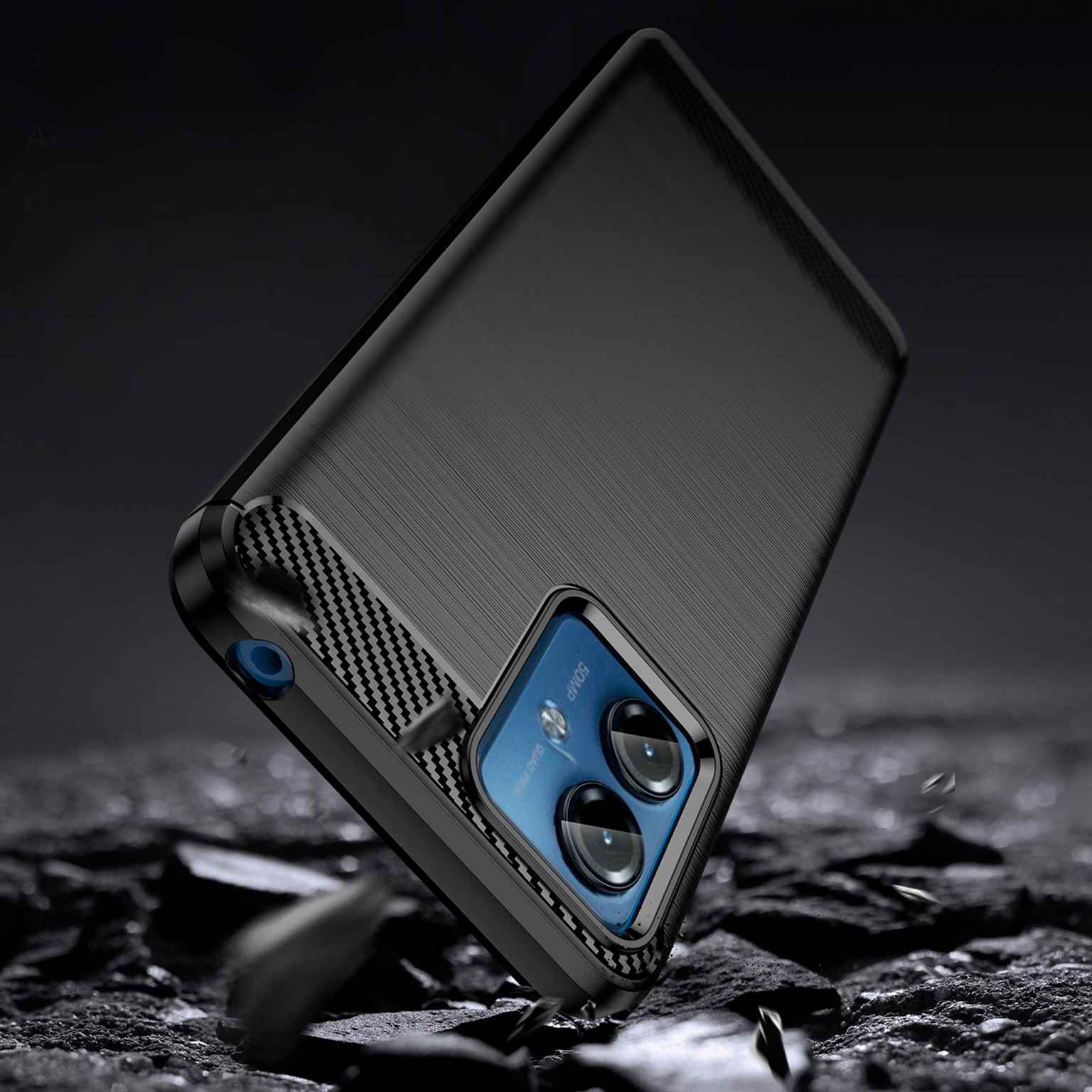ONEFLOW Shift Case Motorola Moto G14 Carbon Optik gebürstet – Weiteres Produktbild 3