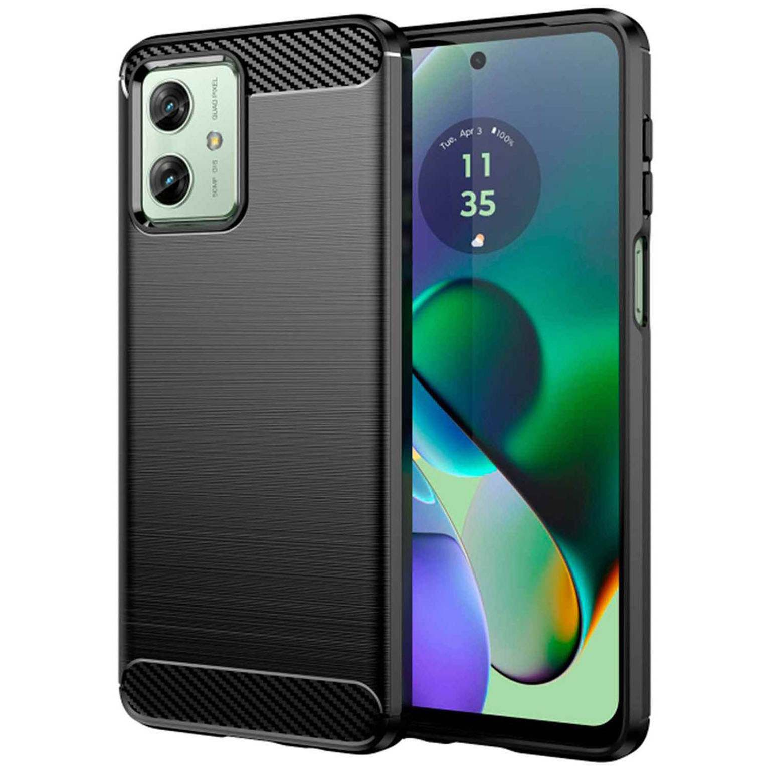ONEFLOW Shift Case Motorola Moto G54 5G Carbon Optik gebürstet – undefined