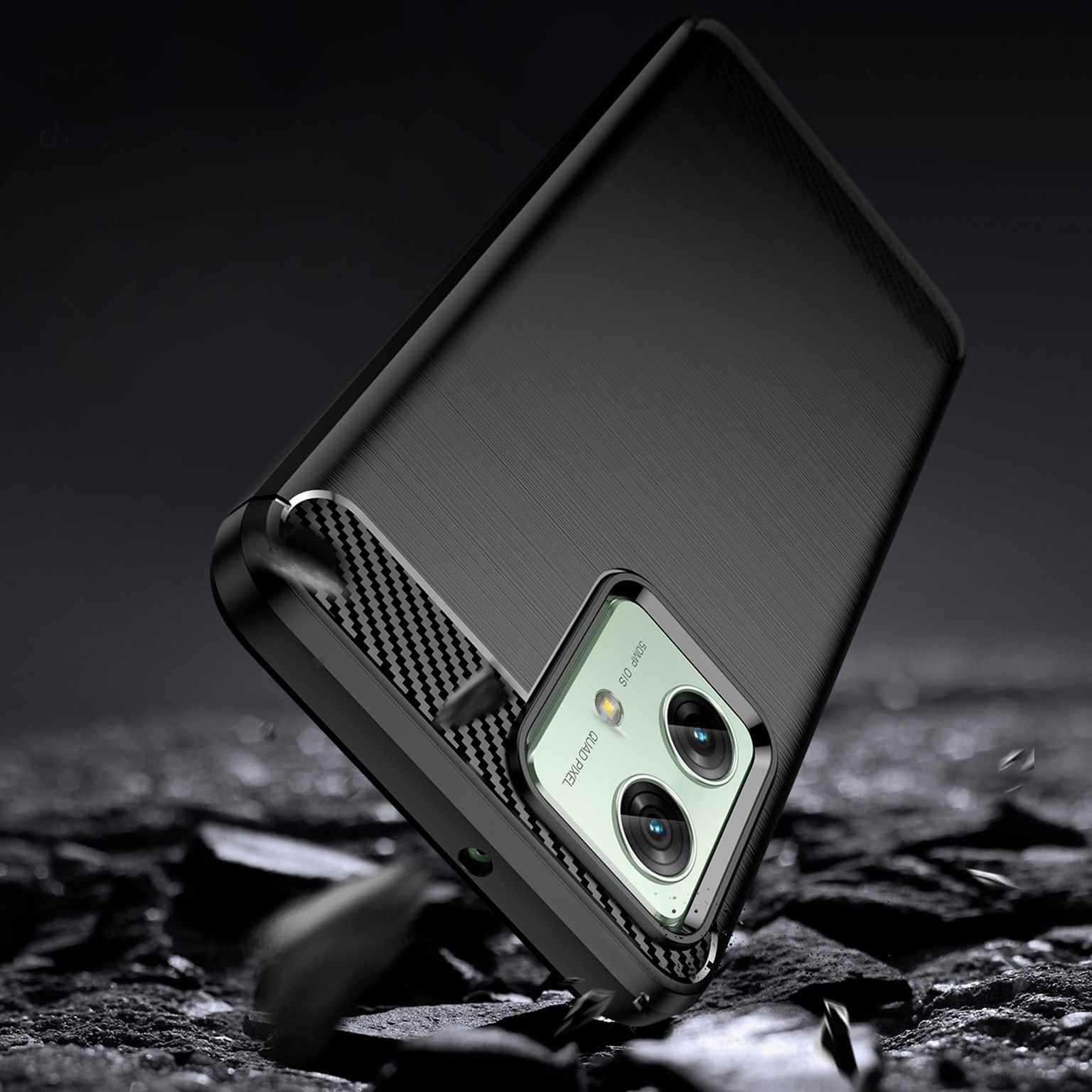 ONEFLOW Shift Case Motorola Moto G54 5G Carbon Optik gebürstet – Weiteres Produktbild 3