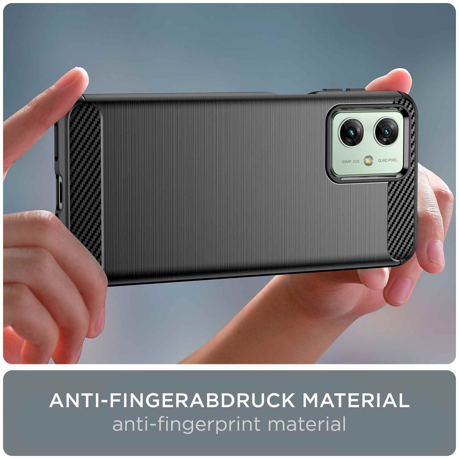 ONEFLOW Shift Case Motorola Moto G54 5G Carbon Optik gebürstet – Weiteres Produktbild 4 ONEFLOW Shift Case Motorola Moto G54 5G Carbon Optik gebürstet – Weiteres Produktbild 4