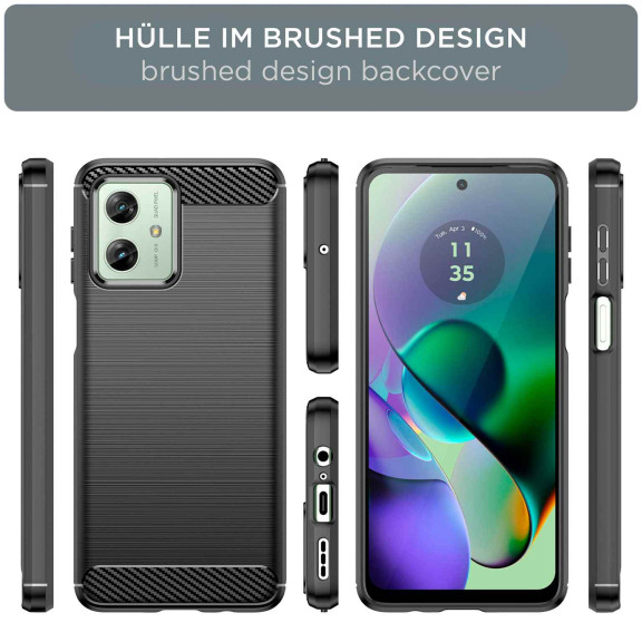 ONEFLOW Shift Case Motorola Moto G54 5G Carbon Optik gebürstet – Weiteres Produktbild 6