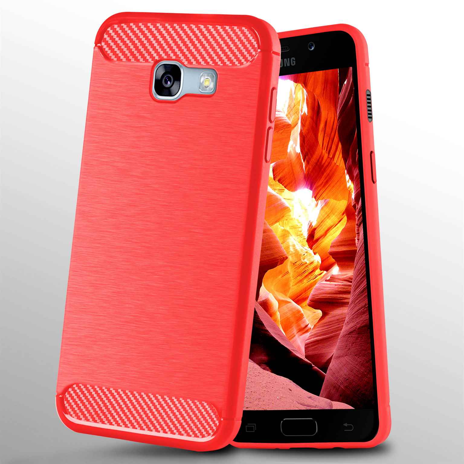 ONEFLOW Shift Case Samsung Galaxy A5 (2017) Carbon Optik gebürstet – Weiteres Produktbild 4