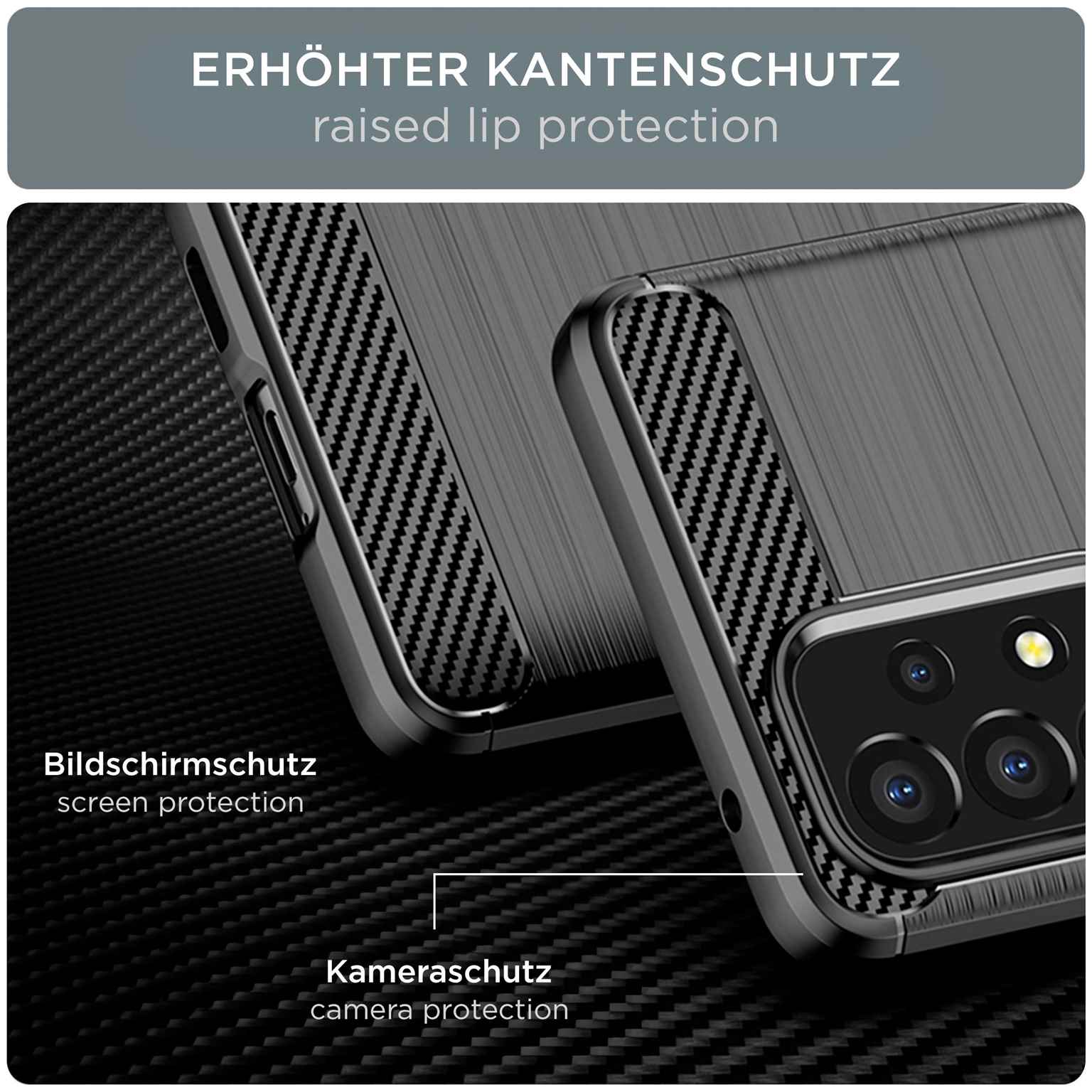 ONEFLOW Shift Case Samsung Galaxy A53 5G Carbon Optik gebürstet – Weiteres Produktbild 2