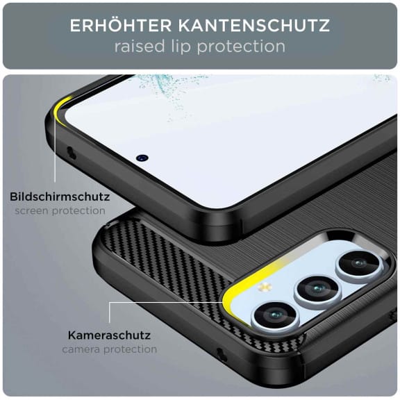 ONEFLOW Shift Case Samsung Galaxy A54 5G Carbon Optik gebürstet – Weiteres Produktbild 2 ONEFLOW Shift Case Samsung Galaxy A54 5G Carbon Optik gebürstet – Weiteres Produktbild 2