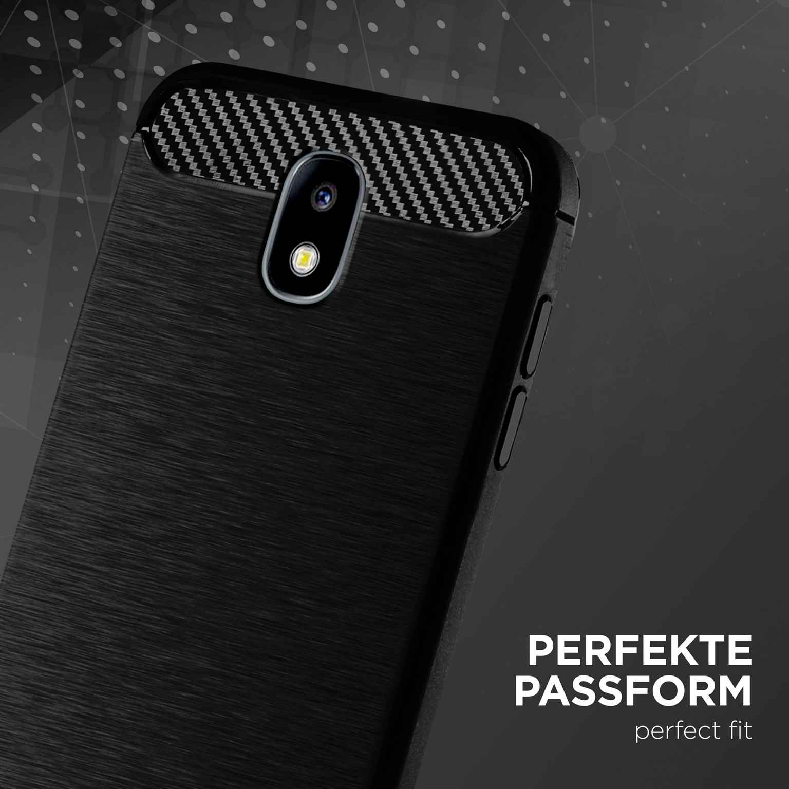 ONEFLOW Shift Case Samsung Galaxy J5 (2017) Carbon Optik gebürstet – Weiteres Produktbild 2