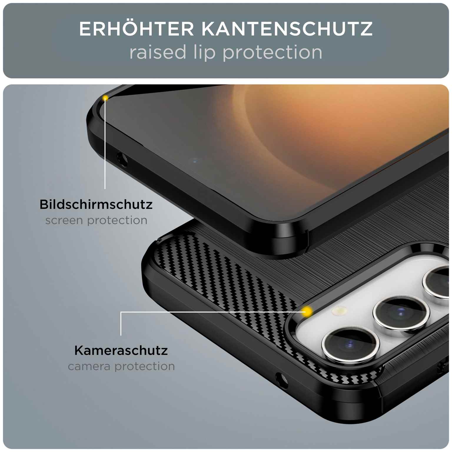 ONEFLOW Shift Case Samsung Galaxy S23 FE Carbon Optik gebürstet – Weiteres Produktbild 2 ONEFLOW Shift Case Samsung Galaxy S23 FE Carbon Optik gebürstet – Weiteres Produktbild 2