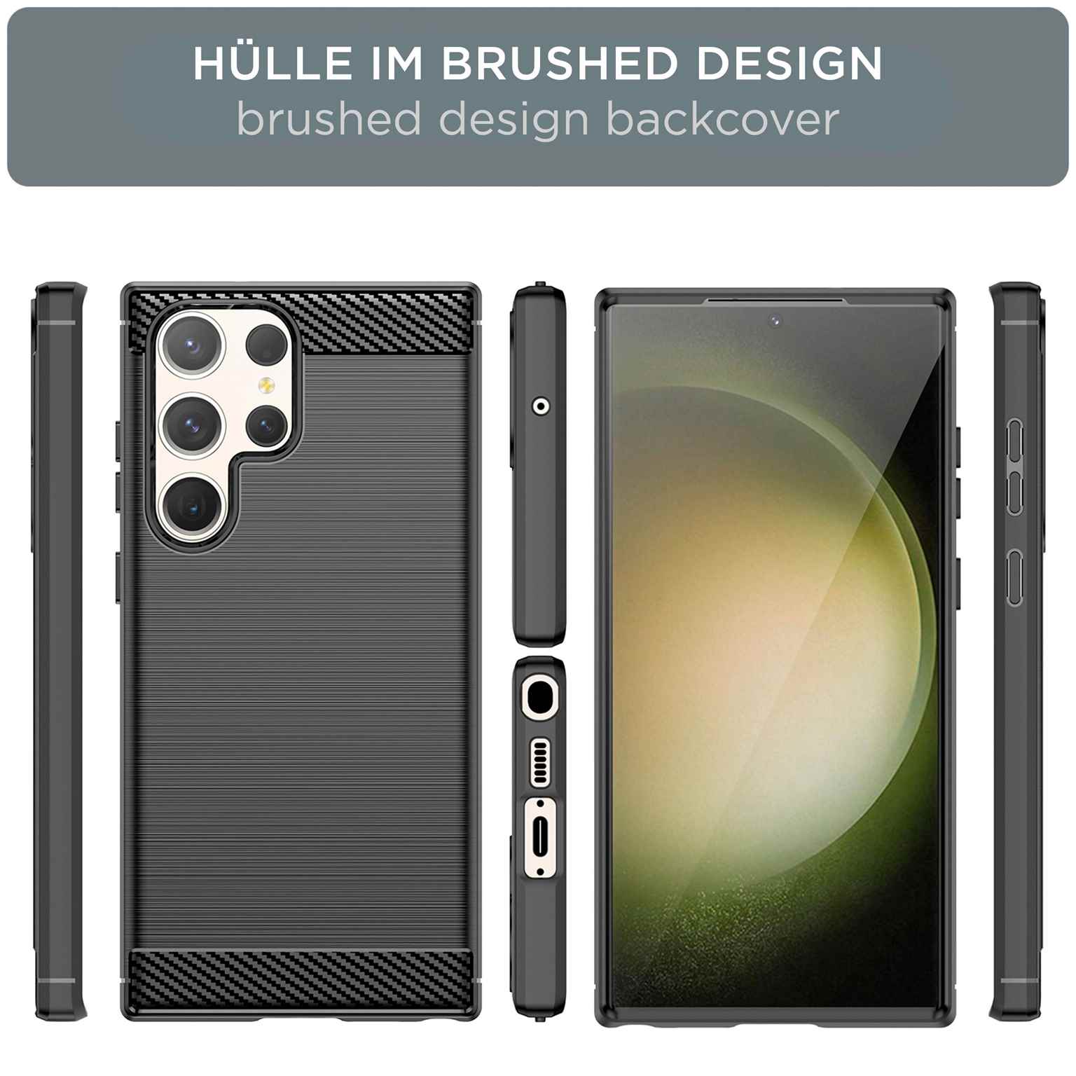 ONEFLOW Shift Case Samsung Galaxy S23 Ultra Carbon Optik gebürstet – Weiteres Produktbild 6