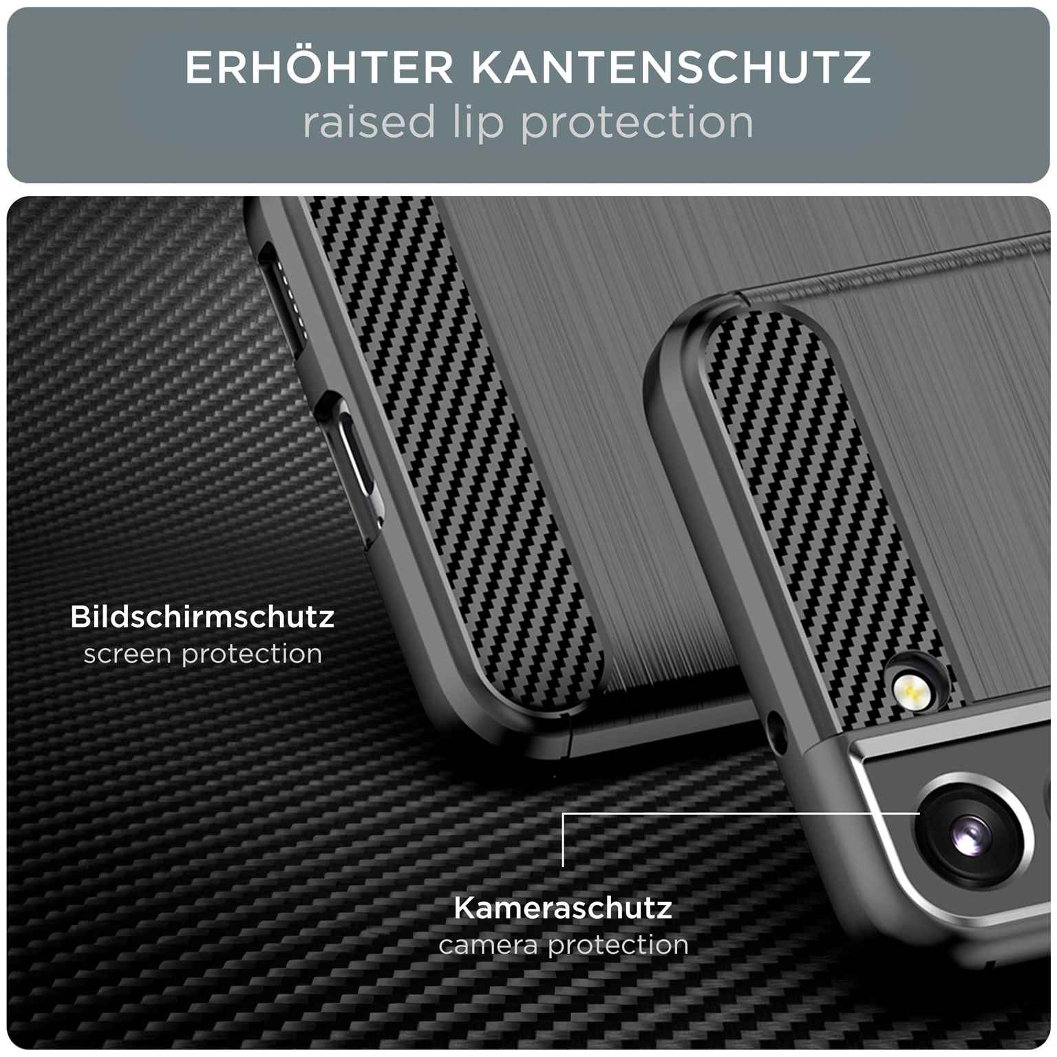 ONEFLOW Shift Case Samsung Galaxy S23 Carbon Optik gebürstet – Weiteres Produktbild 2