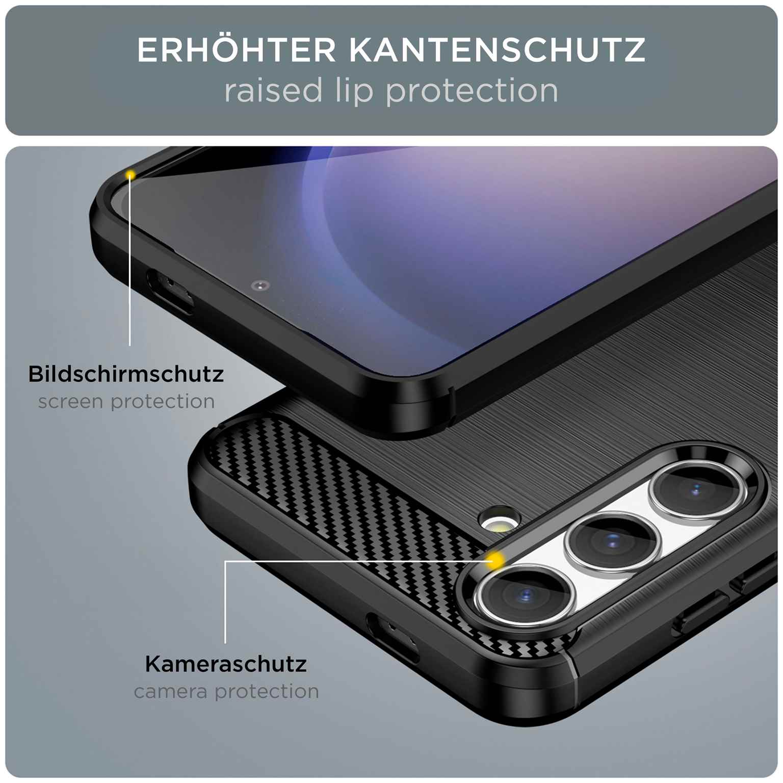 ONEFLOW Shift Case Samsung Galaxy S24 Carbon Optik gebürstet – Weiteres Produktbild 2 ONEFLOW Shift Case Samsung Galaxy S24 Carbon Optik gebürstet – Weiteres Produktbild 2