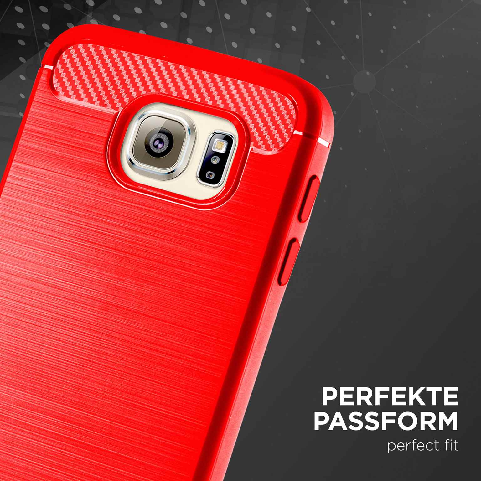 ONEFLOW Shift Case Samsung Galaxy S6 Edge Carbon Optik gebürstet – Weiteres Produktbild 2