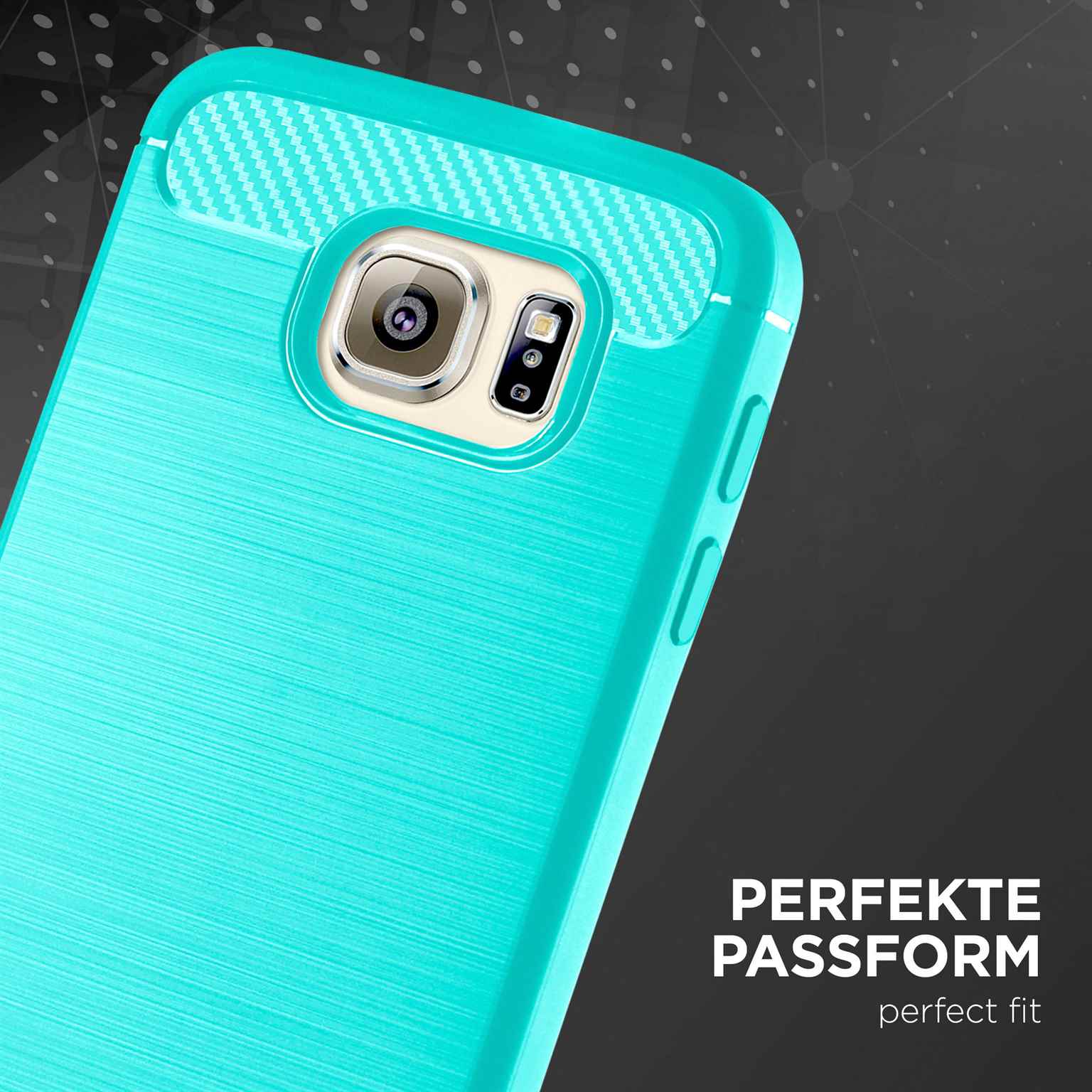 ONEFLOW Shift Case Samsung Galaxy S6 Edge Carbon Optik gebürstet – Weiteres Produktbild 2