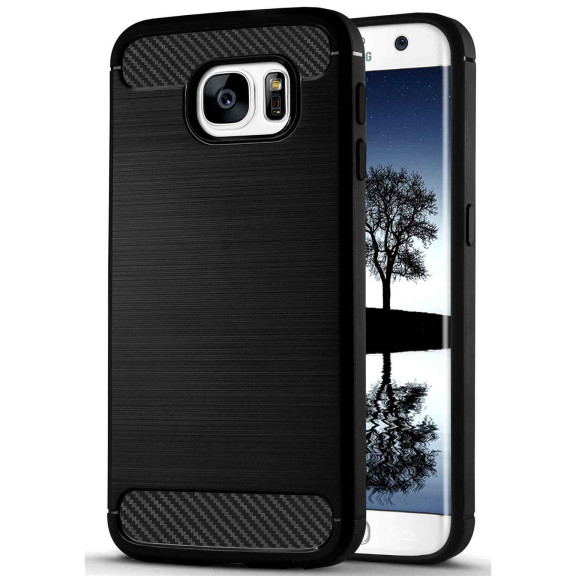 ONEFLOW Shift Case Samsung Galaxy S7 Edge Carbon Optik gebürstet – Weiteres Produktbild 1