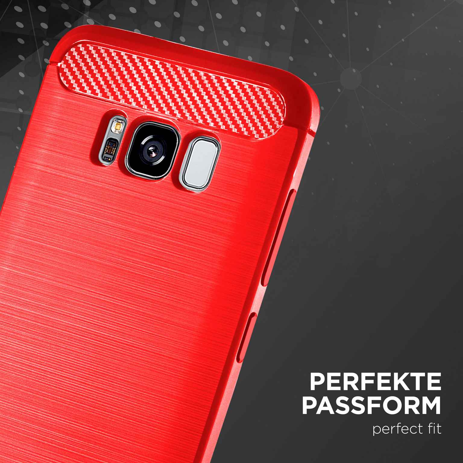 ONEFLOW Shift Case Samsung Galaxy S8 Plus Carbon Optik gebürstet – Weiteres Produktbild 1
