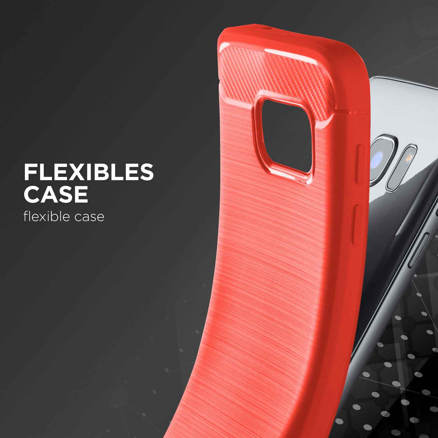 ONEFLOW Shift Case Samsung Galaxy S8 Plus Carbon Optik gebürstet – Weiteres Produktbild 3
