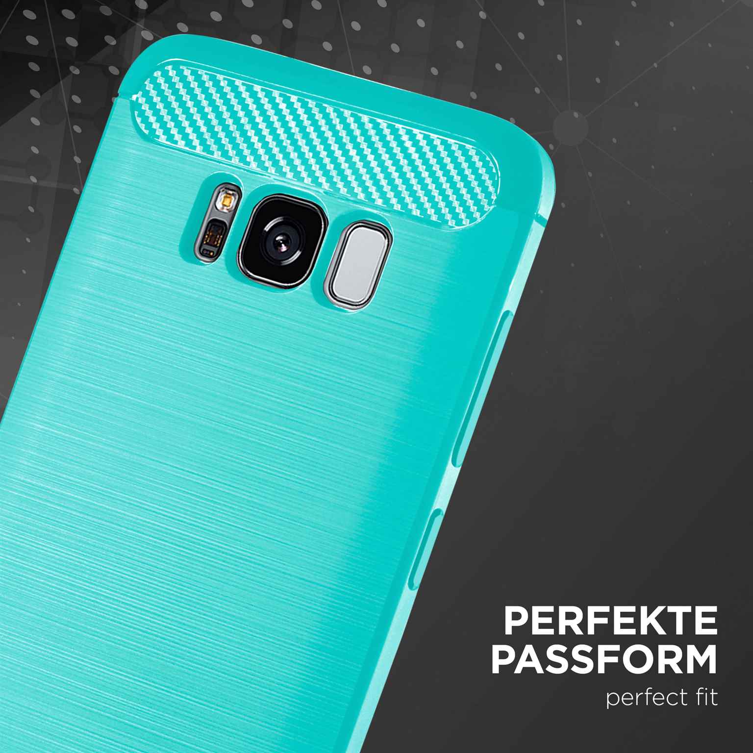 ONEFLOW Shift Case Samsung Galaxy S8 Plus Carbon Optik gebürstet – Weiteres Produktbild 1
