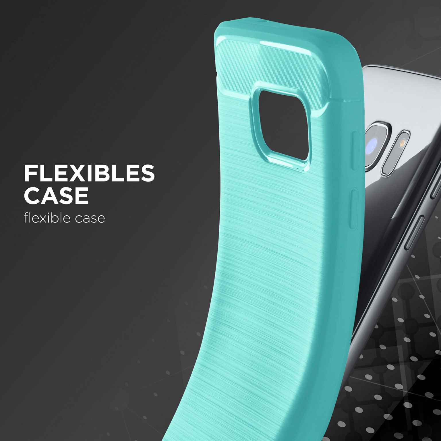 ONEFLOW Shift Case Samsung Galaxy S8 Plus Carbon Optik gebürstet – Weiteres Produktbild 3