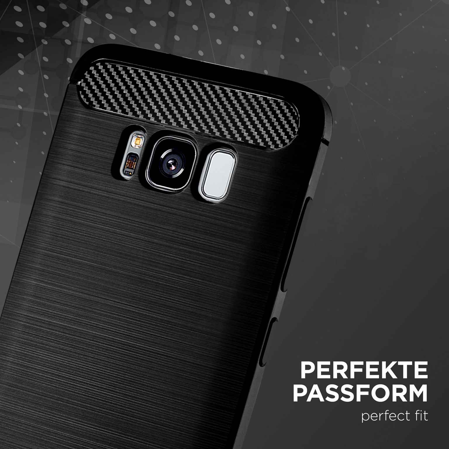 ONEFLOW Shift Case Samsung Galaxy S8 Carbon Optik gebürstet – Weiteres Produktbild 1