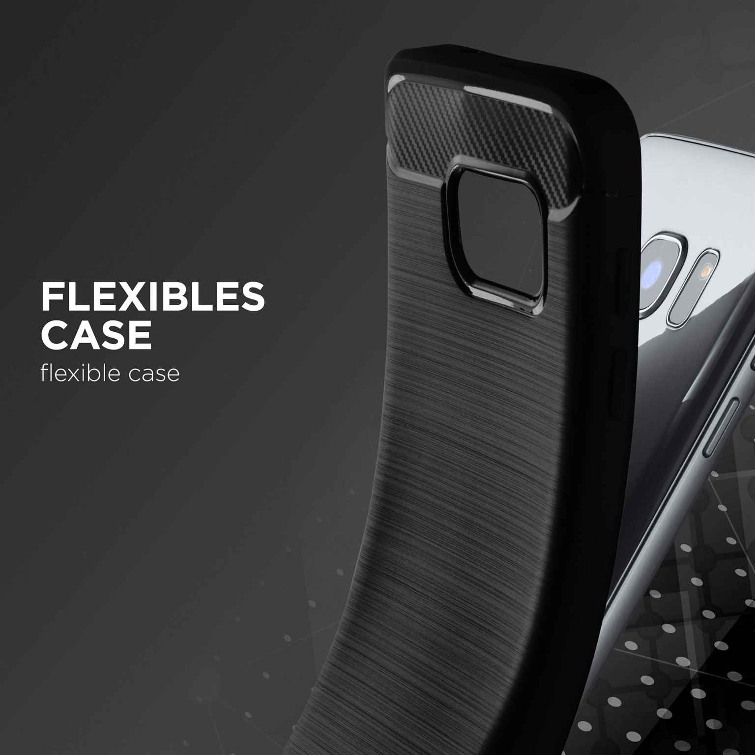 ONEFLOW Shift Case Samsung Galaxy S8 Carbon Optik gebürstet – Weiteres Produktbild 3