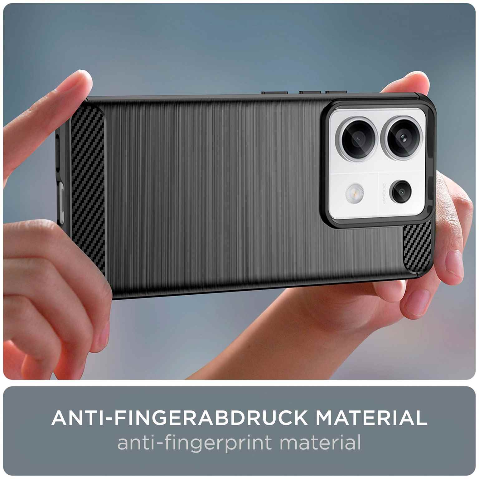 ONEFLOW Shift Case Redmi Note 13 5G Carbon Optik gebürstet – Weiteres Produktbild 3