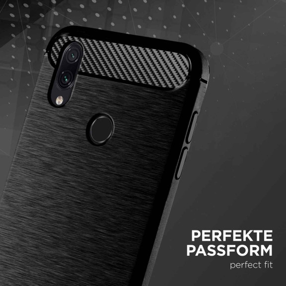 ONEFLOW Shift Case Redmi Note 7 Carbon Optik gebürstet – Weiteres Produktbild 2
