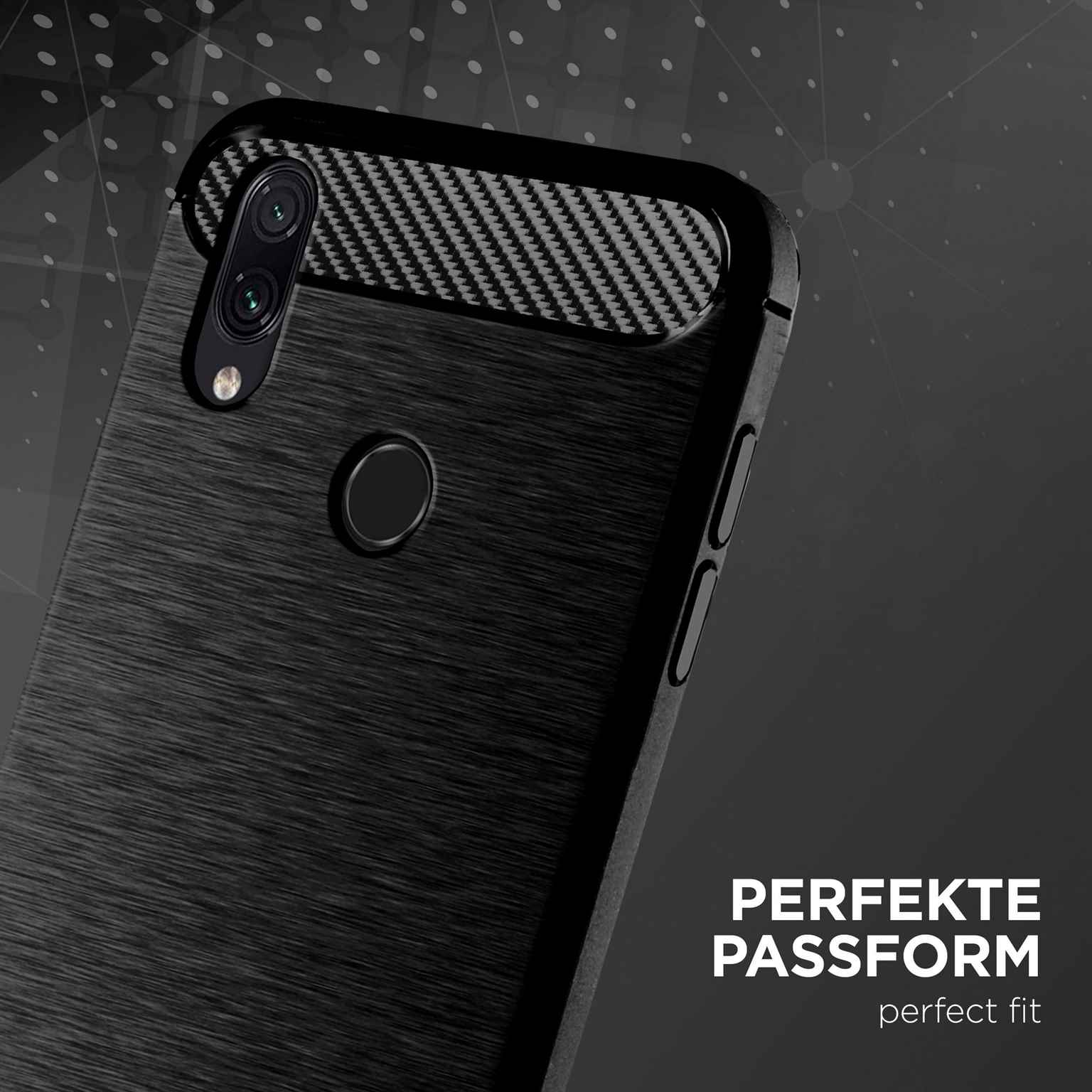ONEFLOW Shift Case Redmi Note 7S Carbon Optik gebürstet – Weiteres Produktbild 2 ONEFLOW Shift Case Redmi Note 7S Carbon Optik gebürstet – Weiteres Produktbild 2