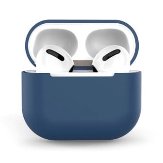 moex Slim Case für AirPods (2. Generation - 2019) – Silikonhülle kompatibel mit MagSafe, Wireless Kopfhörer Schutz – Dunkelblau moex Slim Case für AirPods (2. Generation - 2019) – Silikonhülle kompatibel mit MagSafe, Wireless Kopfhörer Schutz – Dunkelblau