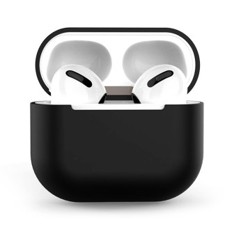 moex Slim Case für AirPods (3. Generation) – Silikonhülle kompatibel mit MagSafe, Wireless Kopfhörer Schutz – Schwarz moex Slim Case für AirPods (3. Generation) – Silikonhülle kompatibel mit MagSafe, Wireless Kopfhörer Schutz – Schwarz