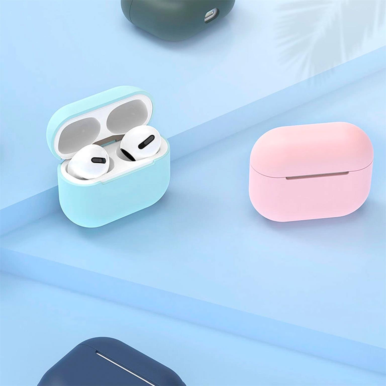 moex Slim Case für AirPods Pro (1. Generation - 2019) – Silikonhülle kompatibel mit MagSafe, Wireless Kopfhörer Schutz – Weiteres Produktbild 2