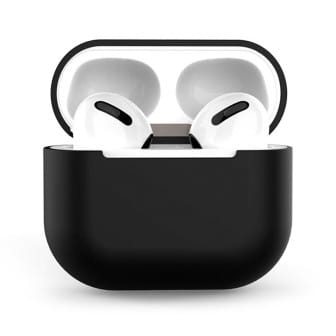 moex Slim Case für AirPods Pro (1. Generation - 2019) – Silikonhülle kompatibel mit MagSafe, Wireless Kopfhörer Schutz – Schwarz moex Slim Case für AirPods Pro (1. Generation - 2019) – Silikonhülle kompatibel mit MagSafe, Wireless Kopfhörer Schutz – Schwarz