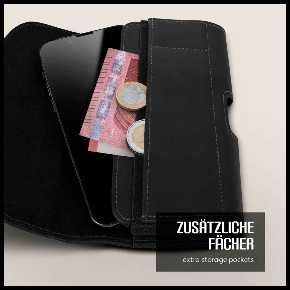 moex Snap Bag iPhone 17 Pro Handytasche Gürtel Leder Optik – Weiteres Produktbild 3