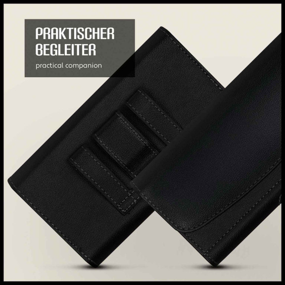 moex Snap Bag LG G8s ThinQ Handytasche Gürtel Leder Optik – Weiteres Produktbild 5