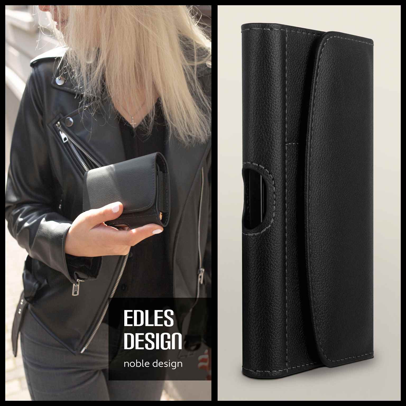 moex Snap Bag Samsung Galaxy J5 (2016) Handytasche Gürtel Leder Optik – Weiteres Produktbild 1