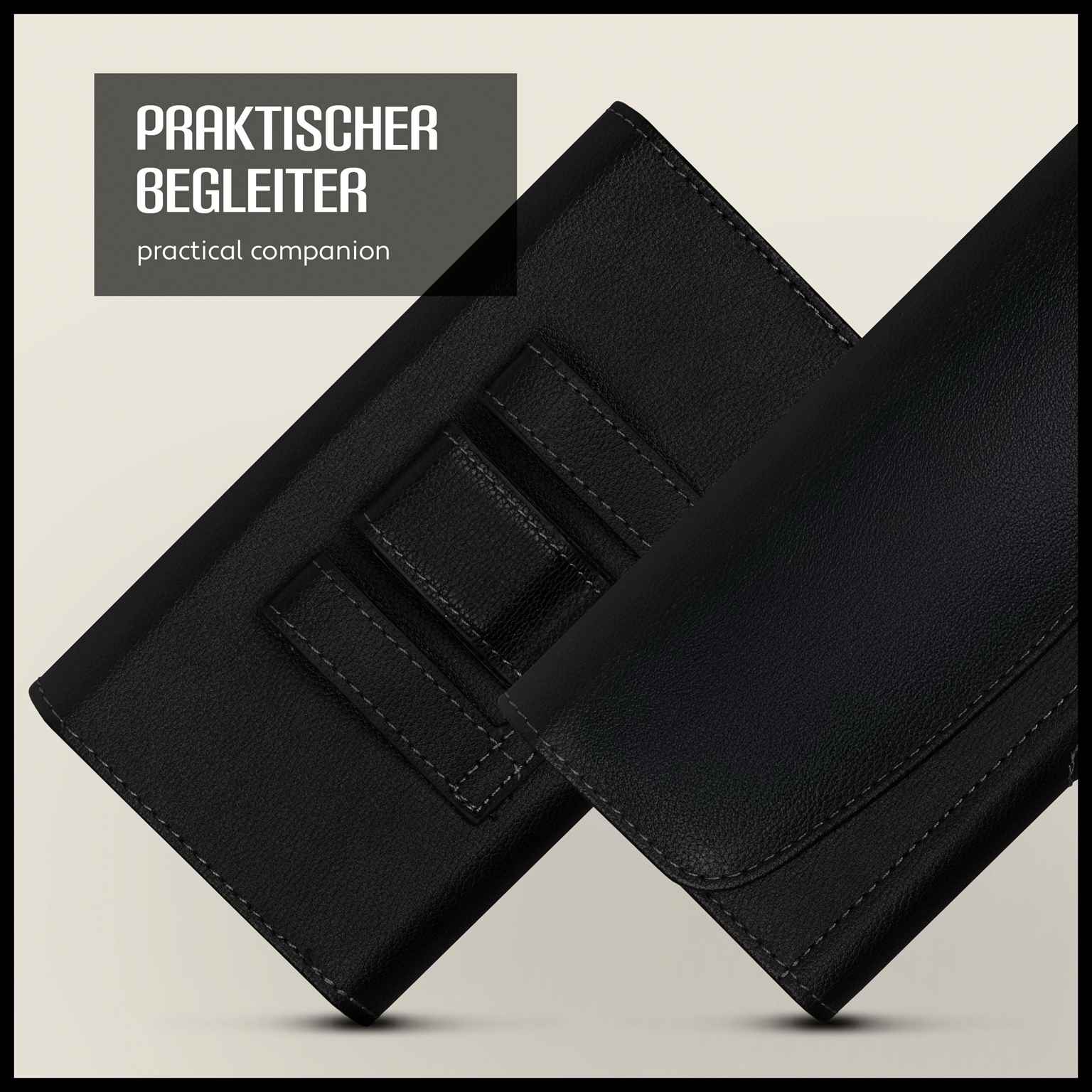 moex Snap Bag Samsung Galaxy J5 (2016) Handytasche Gürtel Leder Optik – Weiteres Produktbild 4