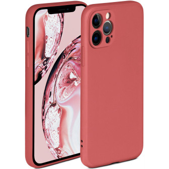 ONEFLOW ONEFLOW Soft Case iPhone 12 Pro mit Kameraschutz – Sonnenuntergangsrot