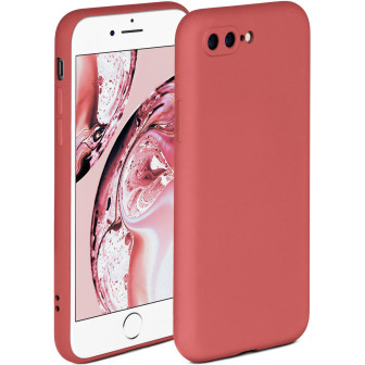ONEFLOW ONEFLOW Soft Case iPhone 7 Plus mit Kameraschutz – Sonnenuntergangsrot