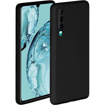 ONEFLOW Soft Case Huawei P30 mit Kameraschutz – Onyx Schwarz