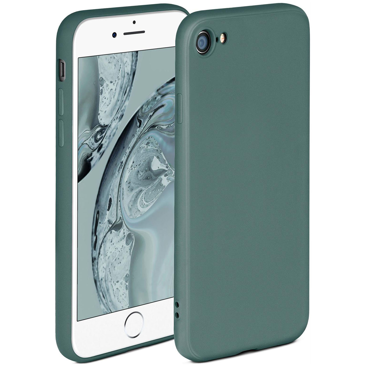 ONEFLOW Soft Case iPhone 7 mit Kameraschutz – Petrol