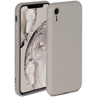ONEFLOW Soft Case iPhone XR mit Kameraschutz – Taupe