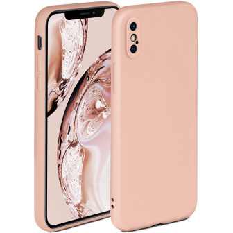 ONEFLOW Soft Case iPhone XS mit Kameraschutz – Sand Rosé