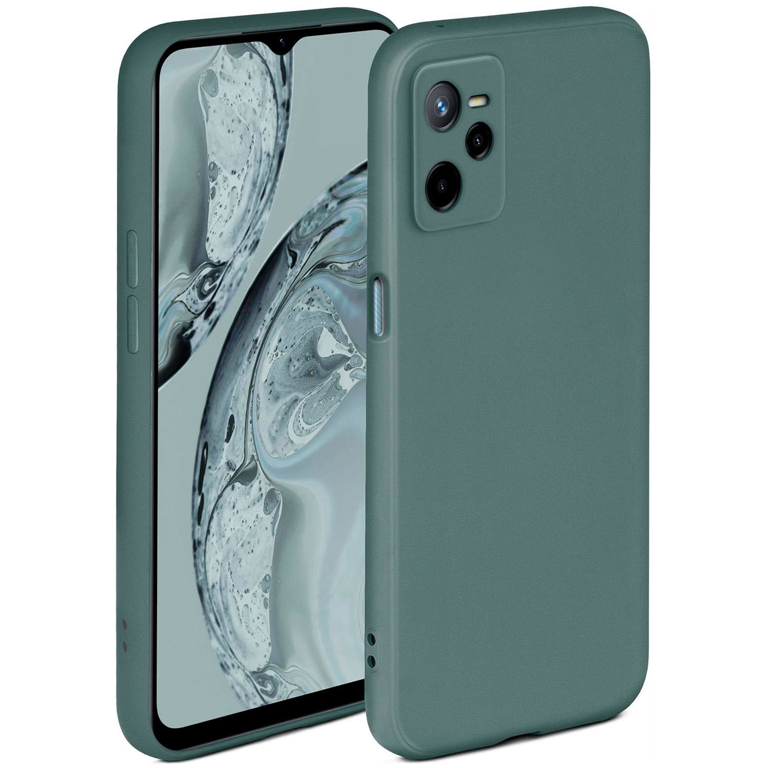 ONEFLOW Soft Case Realme C35 mit Kameraschutz – Petrol