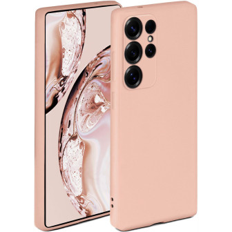 ONEFLOW Soft Case Samsung Galaxy S25 Ultra mit Kameraschutz – Sand Rosé