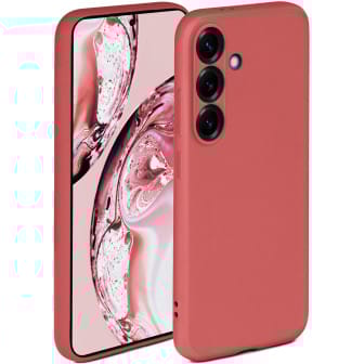 ONEFLOW ONEFLOW Soft Case Samsung Galaxy S25 mit Kameraschutz – Sonnenuntergangsrot